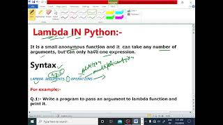 PYTHON LECTURE - 37// LAMBDA FUNCTION WITH CODE//FULL EXPLANATION (@EnhanceCodeLearning