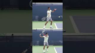The most textbook forehand ever!? #technique #tennis #djokovic #forehand