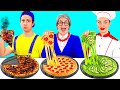 Me vs Grandma Cooking Challenge | Kitchen Hacks and Tricks by Fun Challenge