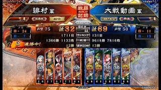 【三国志大戦】征覇王郝昭影弓vs帝王継往開来