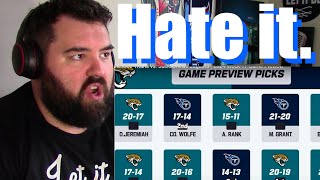 Tennessee Titans fan is in shambles watching the Titans-Jaguars NFL Game Preview for Week 17