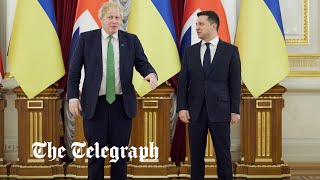 Boris Johnson warns Russia of sanctions as soon as 'first toe-cap' crosses border