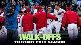 All Walk-offs from early MLB season