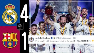 Real Madrid 4-1 FC Barcelona | HIGHLIGHTS | Spanish Super Cup final | REACTIONS | #footballplayer