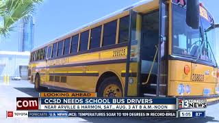 School bus job fair Aug. 3
