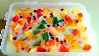 স্পেশাল সাবুদানা ফ্রুটস ডেজার্ট । Sagudana Fruits Dessert । Fruits Dessert Recipe