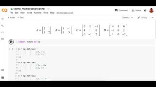 BONUS Video - Matrix Multiplication with NumPy