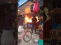 angry guy burns a lottery ticket shop in kochi..crazyy