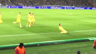 Ivanovic goal vs PSG Champions League - Fan Footage