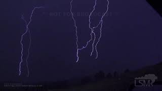 08-25-2019 Rapid City, SD - Rare Upward Lightning Slow Motion