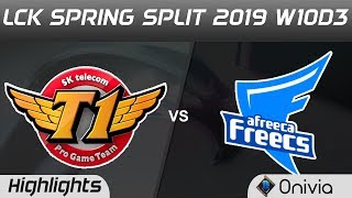 SKT vs AF Highlights Game 2 LCK Spring 2019 W10D3 SK Telecom T1 vs Afreeca Freecs LCK Highlights by