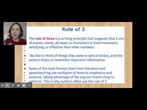 The Rule Of 3 In Writing - YouTube