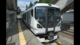 [鉄道車窓2018-07-01]特急あずさ26号 新宿行(南小谷→松本)