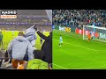 carlo ancelotti goes crazy with madrid staff after bellingham comeback goal vs man city but look pep