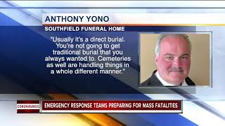 Funeral homes prepping for mass fatalities due to COVID-19