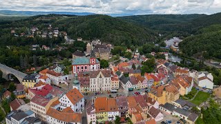 Loket - Czech Republic - James Bond 007 Casino Royale was filmed here - drone aerial shot in 4K HDR