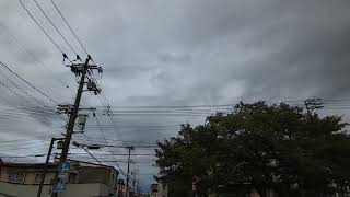 ウェザーリポート動画0911「雨のやみ間、朝日が見え隠れ」@鳥取市　6時24分頃