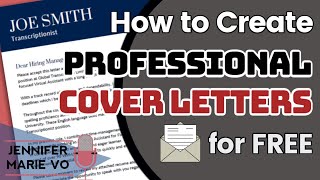 How to Make a Cover Letter for a Resume for FREE: Cover Letter Format, Templates and Samples!