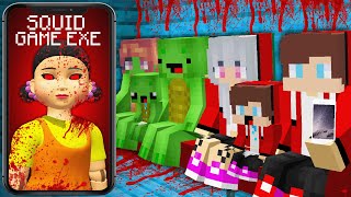 Mikey and JJ Family Got Call From The SQUID GAME EXE at Night in Minecraft - Maizen?!