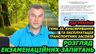 ТЕМА 23. ПРАВИЛА ДОРОЖНЬОГО РУХУ УКРАЇНИ 2024. АВТОШКОЛА. ЕКЗАМЕН. ІСПИТ. НАВЧАННЯ