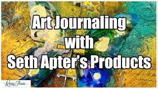 Art Journal with Izink Dye Sprays by Seth Apter