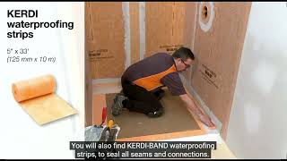 Learn about the Schluter Kerdi-Board-Kit Wall Surround Waterproofing Kit