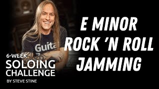 6-Week Soloing Challenge: E Minor Rock 'N Roll Jamming | GuitarZoom.com