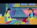 अमीर बेटियों ने बिठाया गरीब मां बाप को पहली बार हवाई जहाज में cartoon videos rich daughters...