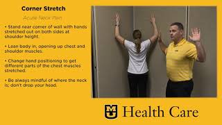 Corner Stretch (Home Spine Care Exercise Program #25)