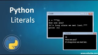 Python Literals (Strings)