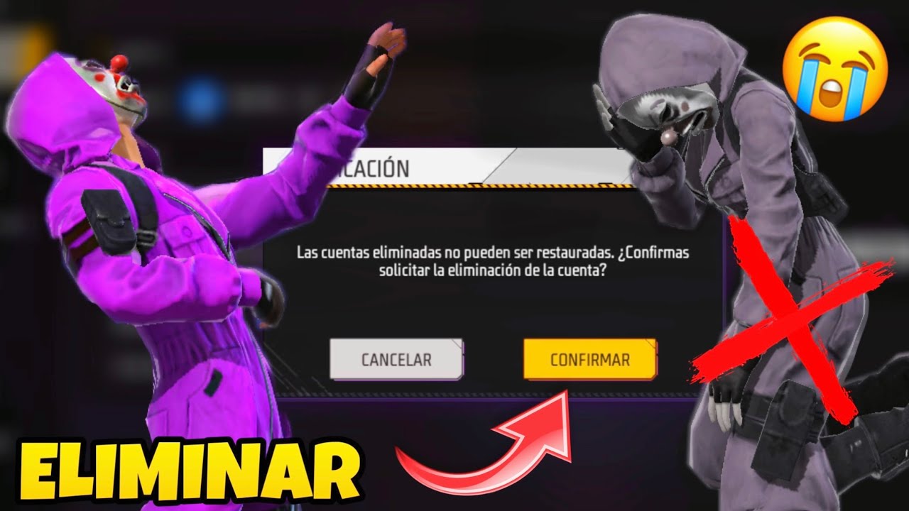 LE ELIMINÉ LA CUENTA DE FREE FIRE A MI NOVIA 🤯 *Broma* - YouTube