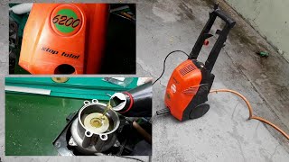 LAVADORA ALTA PRESSÃO  JACTO 6200 TROCA DO KIT DE REPAROS VÍDEO COMPLETO