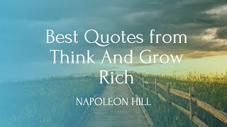 Best Quote from Think and Grow Rich I Napoleon Hill #inspiration