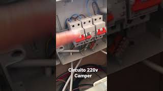 Instalando circuito 220v en Camper