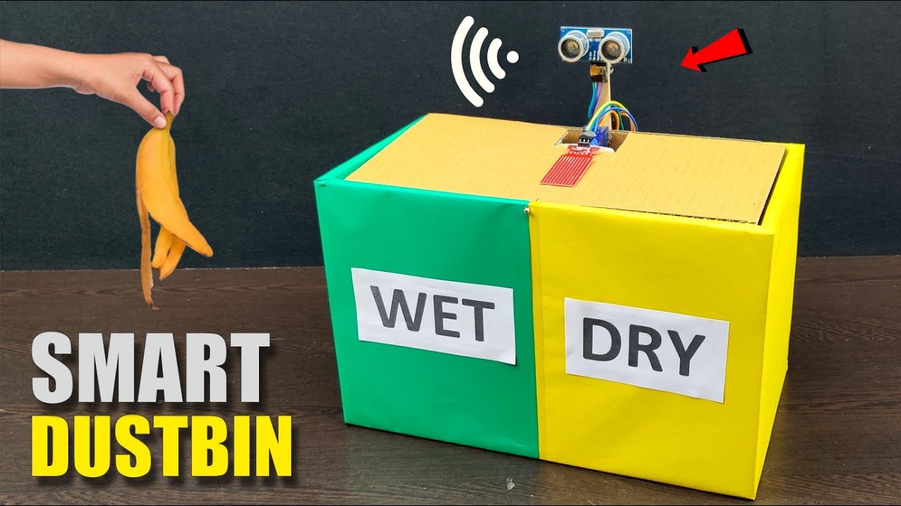 How To Make Wet And Dry Waste Management Project Smart Dustbin