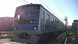 小田急4000形4054F急行新宿行き 足柄駅付近にて