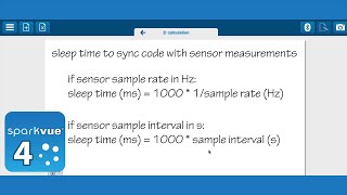 Sync Code Execution to Sensor Sample Rate (SPARKvue 4)