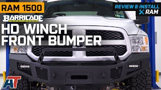 2013-2018 RAM 1500 Barricade HD Winch Front Bumper with LED Lighting Review & Install