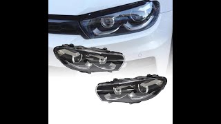 2 Phares fullLED avant VW Scirocco Halogene 08-14  - Noir