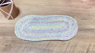 【かぎ針編み】楕円形の11段目までの編み方【RINAMARU Crochet】