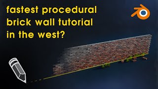 Procedural brick wall with only 14 nodes