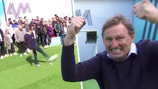 Tony Adams takes out crew member with a free-kick & embarrasses Lloyd Griffith 🤣 | Soccer AM Pro/AM