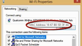 Easy way to find MAC Address of Network Devices (Wi-Fi/ Bluetooth/ Ethernet) in Windows 8 1