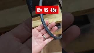 Is 12v or 48v battery better for solar systems? home van rv backup power outages! #offgrid #diy