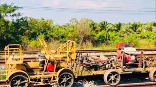 “ขบวนน้อยจนสนิมขึ้น”แอบส่องทางรถไฟสายสุพรรณบุรี กับ รถต๊อกแต๊ก ย่านช.หนองปลาดุก