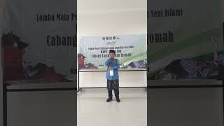 Juara Harapan 3, Adzan Iqamah MAPSI Jateng, ARGA WIGUNA (Purbalingga)