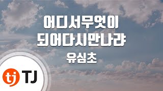 [TJ노래방] 어디서무엇이되어다시만나랴 - 유심초 / TJ Karaoke