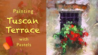 Painting a Tuscan Terrace with Pastels