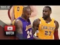 LeBron James vs Kobe Bryant EPIC DUEL Highlights (2016.02.10) Cavaliers vs Lakers - LEGENDS!