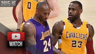 LeBron James vs Kobe Bryant EPIC DUEL Highlights (2016.02.10) Cavaliers vs Lakers - LEGENDS!
